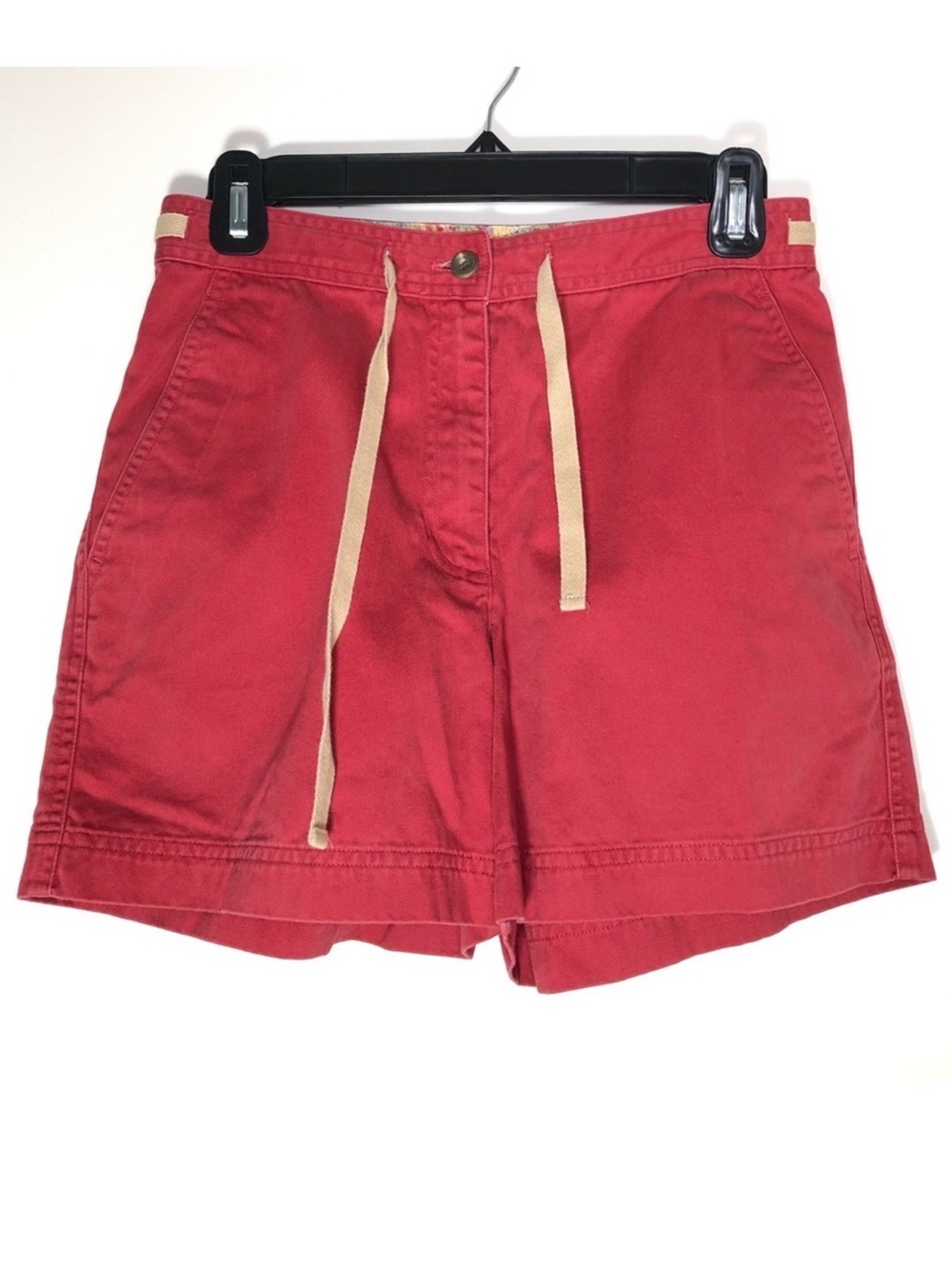 Lauren by Ralph Lauren Red High Rise Shorts